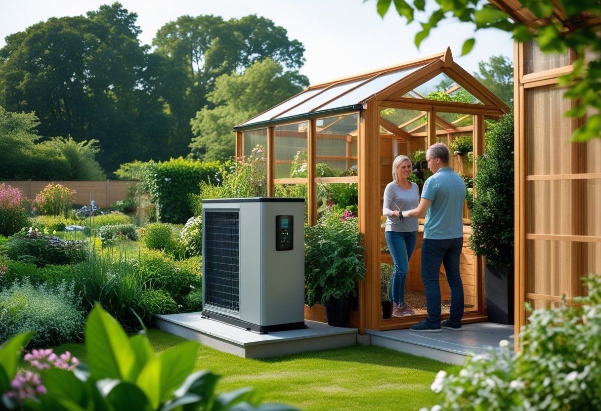 Energibesparelser i haven med varmepumpe og trævægdrivhus til haven